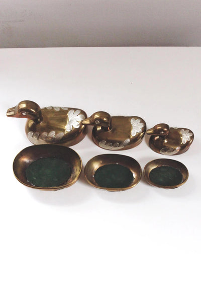 Vintage Brass Duck Trinket Box Containers | Sold Individually