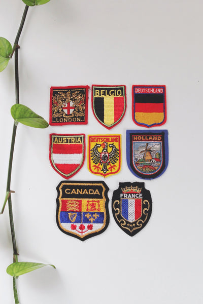 Vintage Patch with Framing Options - Europe Collection 3 | Vintage Framed Art | Design Art | Memorabilia Art | Sold Individually