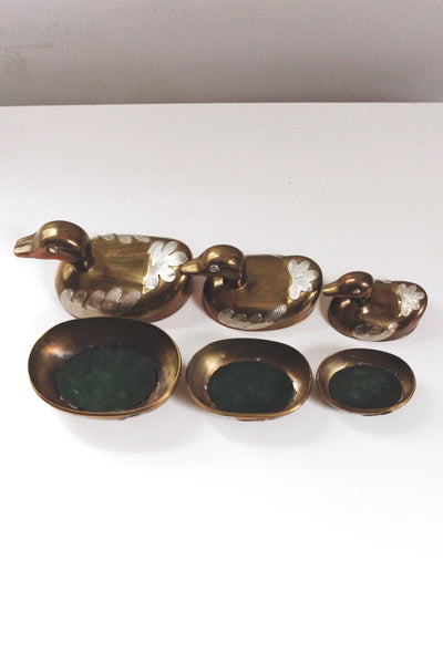 Vintage Brass Duck Trinket Box Containers | Sold Individually