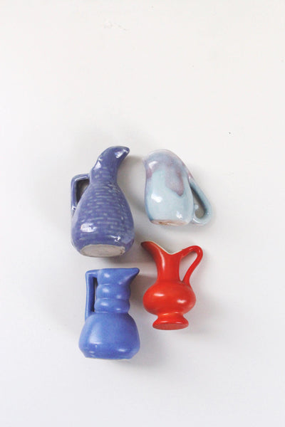 Vintage Miniature Ceramic Handmade Pottery Pitchers | Sold Individually