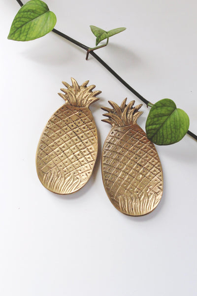 Vintage Brass Pineapple Trinket Dish | Sold Individually