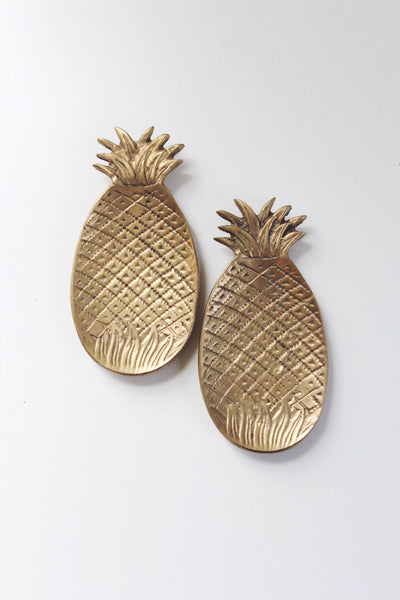 Vintage Brass Pineapple Trinket Dish | Sold Individually