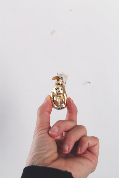 Vintage Mercury Glass Hand Painted Animal Christmas Ornaments Dept 56 Czech Republic NWT 1.5"