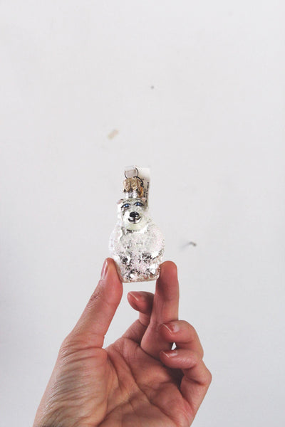 Vintage Mercury Glass Hand Painted Animal Christmas Ornaments Dept 56 Czech Republic NWT 1.5" | Sold Individually