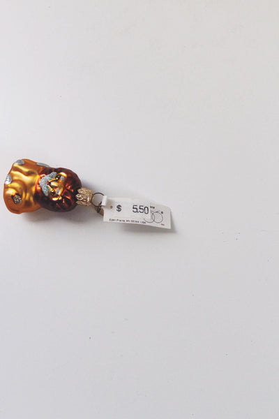 Vintage Mercury Glass Hand Painted Animal Christmas Ornaments Dept 56 Czech Republic NWT 1.5" | Sold Individually