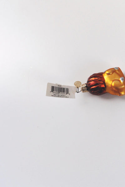 Vintage Mercury Glass Hand Painted Animal Christmas Ornaments Dept 56 Czech Republic NWT 1.5" | Sold Individually