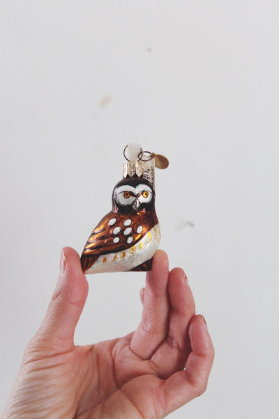 Vintage Mercury Glass Hand Painted Animal Christmas Ornaments Dept 56 Czech Republic NWT 2" | Sold Individually