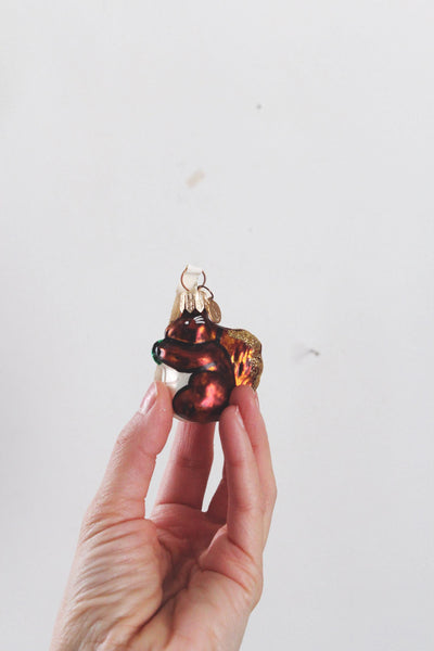 Vintage Mercury Glass Hand Painted Animal Christmas Ornaments Dept 56 Czech Republic NWT 2" | Sold Individually