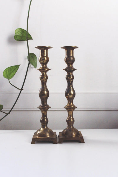 Vintage Brass Candle Holder Collection 1