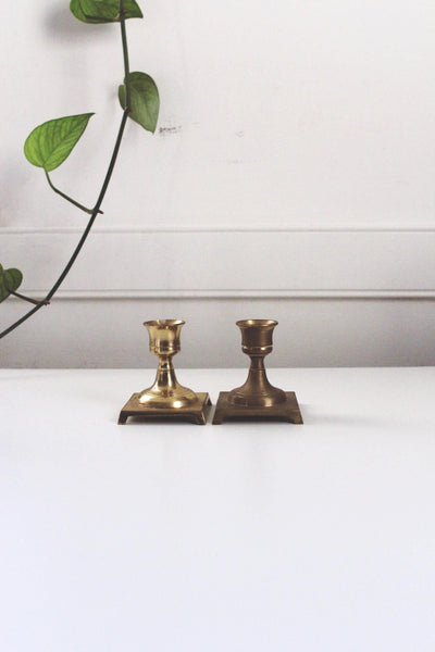 Vintage Brass Candle Holder Collection 1