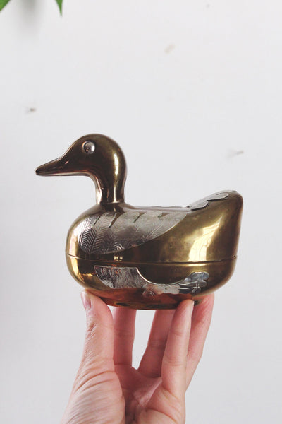 Vintage Brass Duck Trinket Box Containers | Sold Individually