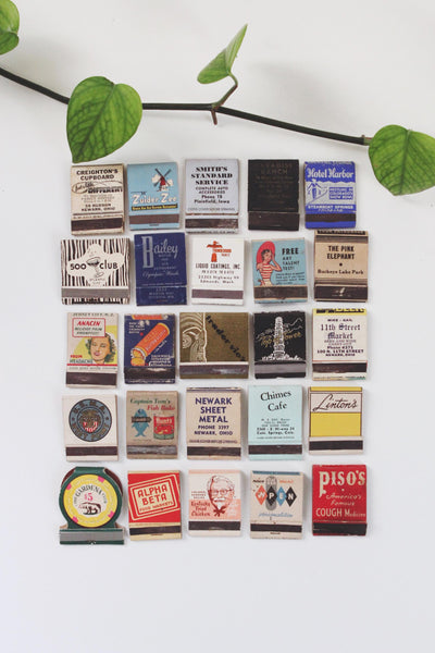 Vintage Matchbook with Framing Options Collection 2 | Sold Individually