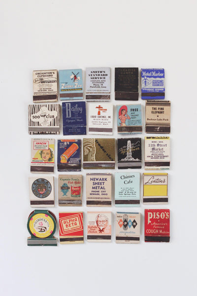 Vintage Matchbook with Framing Options Collection 2 | Sold Individually