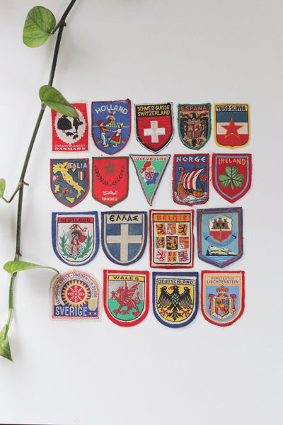 Vintage Patch with Framing Options - Europe Collection 2 | Vintage Framed Art | Design Art | Memorabilia Art | Sold Individually
