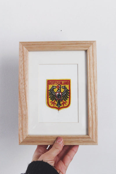 Vintage Patch with Framing Options - Europe Collection 2 | Vintage Framed Art | Design Art | Memorabilia Art | Sold Individually