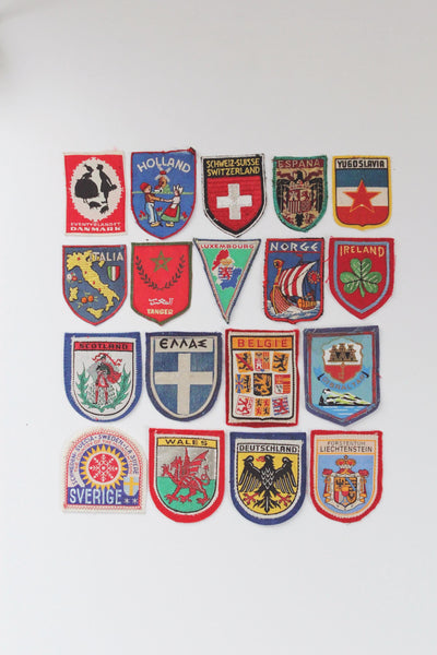 Vintage Patch with Framing Options - Europe Collection 2 | Vintage Framed Art | Design Art | Memorabilia Art | Sold Individually