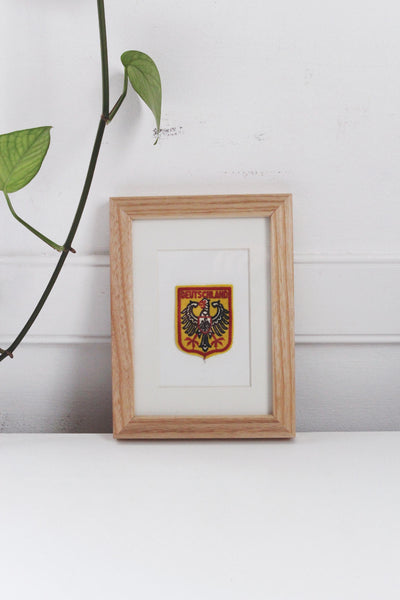 Vintage Patch with Framing Options - Europe Collection 3 | Vintage Framed Art | Design Art | Memorabilia Art | Sold Individually