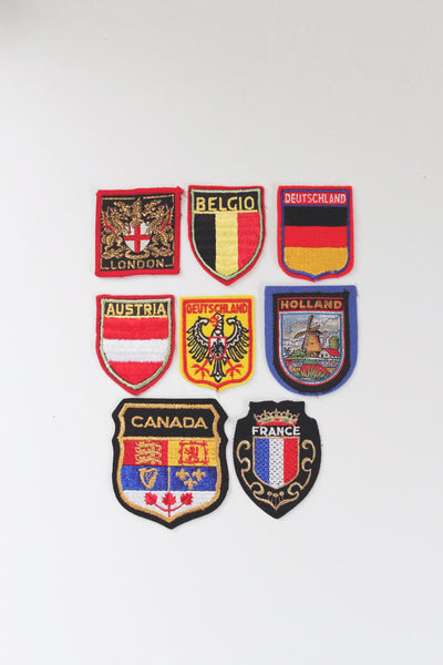 Vintage Patch with Framing Options - Europe Collection 3 | Vintage Framed Art | Design Art | Memorabilia Art | Sold Individually