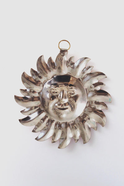 Vintage Copper Sun Wall Hanging Mold