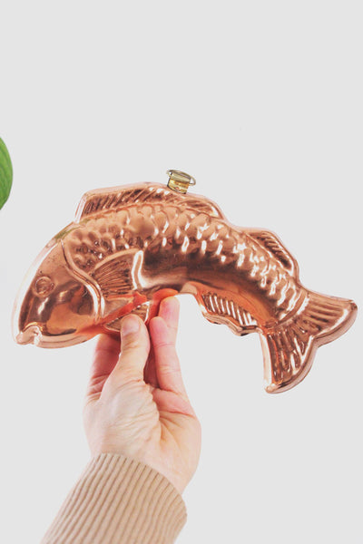 Vintage Copper Fish Wall Hanging Mold