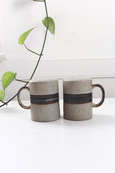 Vintage Otagiri Japan Speckled Stoneware Salt Pepper Shakers