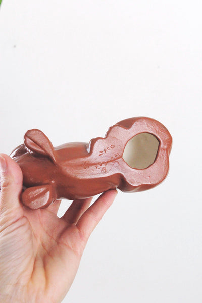 Vintage Hand Painted Ceramic Dachshund Dog Figurine