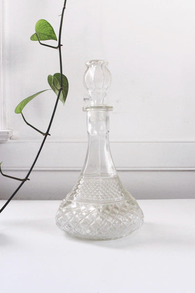 Vintage Mid Century Wine Liquor Glass Decanter Barware | Sold Individually