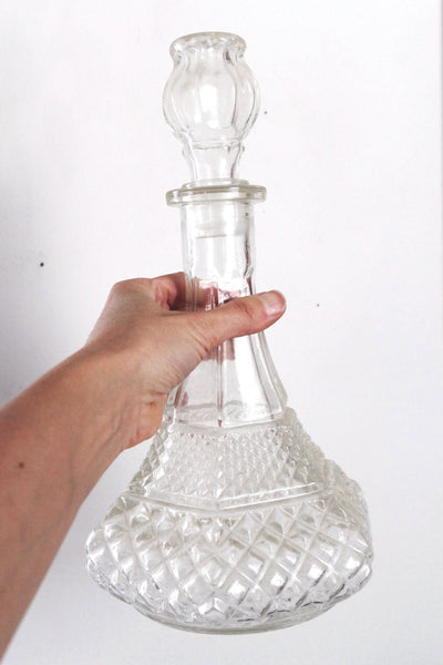 Vintage Mid Century Wine Liquor Glass Decanter Barware | Sold Individually