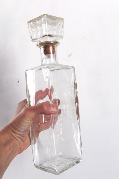 Vintage Mid Century Wine Liquor Glass Decanter Barware | Sold Individually