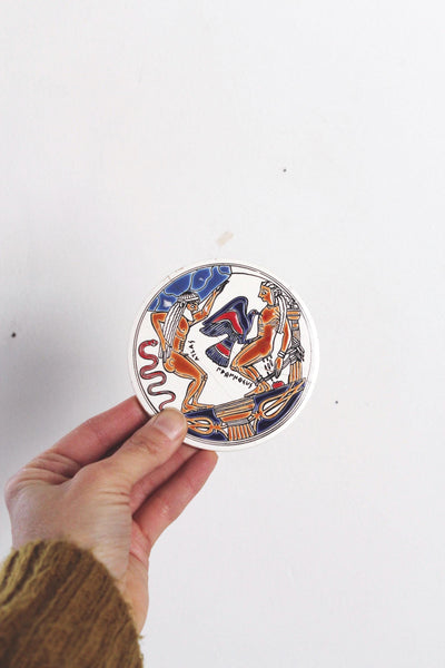 Vintage Niarchos Hellas Greek Mythology Handmade Ceramic Wall Tile | Sold Individually
