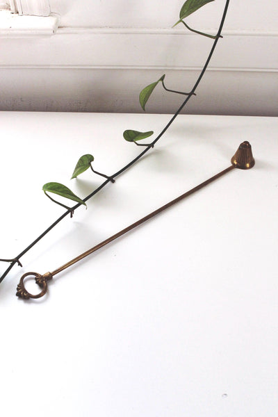 Vintage Antique Brass Candle Snuffer Bell Angle | Sold Individually