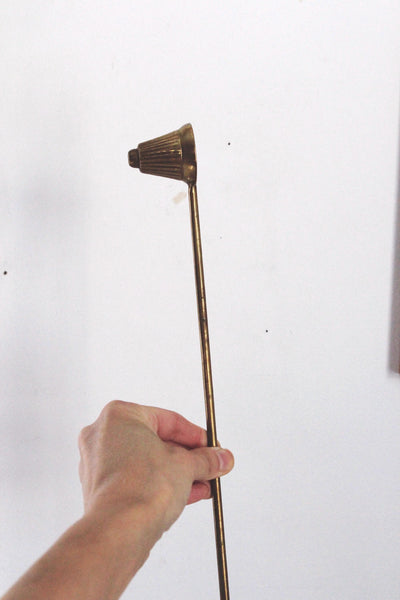 Vintage Antique Brass Candle Snuffer Bell Angle | Sold Individually