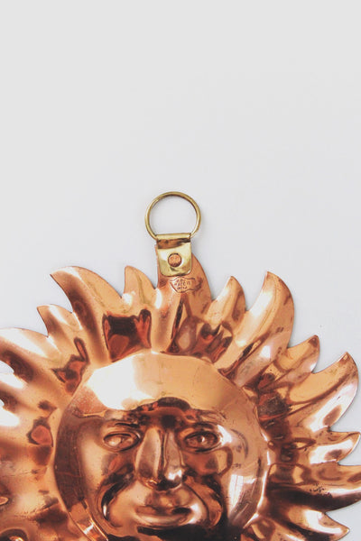 Vintage Copper Sun Wall Hanging Mold