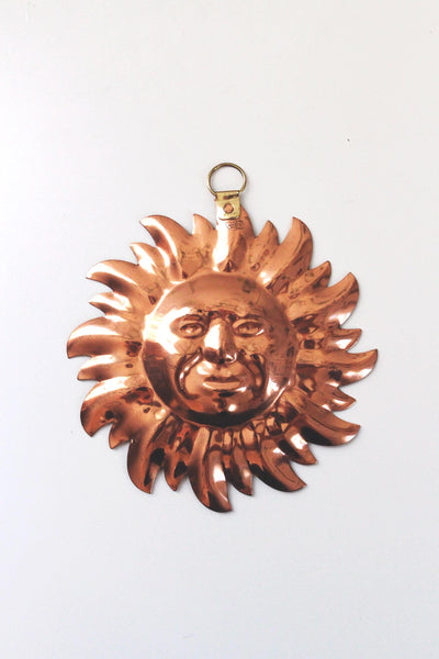 Vintage Copper Sun Wall Hanging Mold