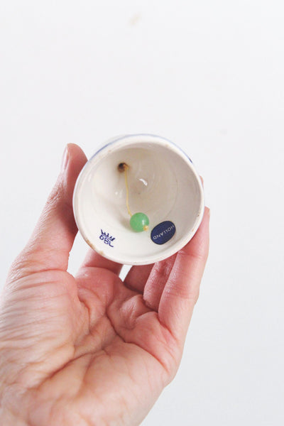 Vintage Hand Painted Delft Blue Ceramic Bell Holland