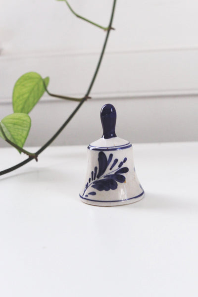 Vintage Hand Painted Delft Blue Ceramic Bell Holland