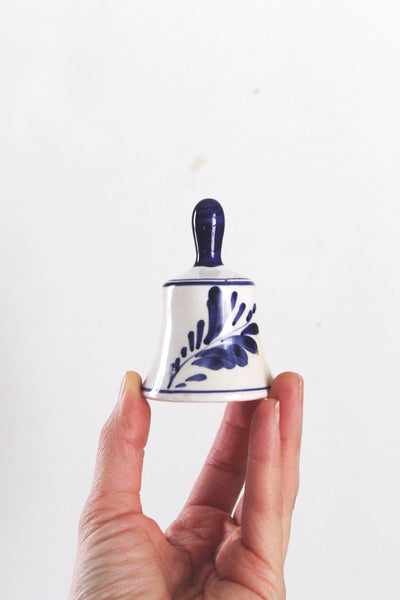 Vintage Hand Painted Delft Blue Ceramic Bell Holland
