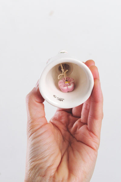 Vintage 1984 Avon Hand Painted Porcelain Bunny Rabbit Bell