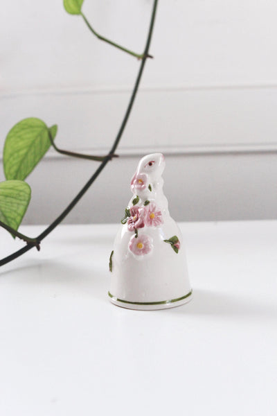 Vintage 1984 Avon Hand Painted Porcelain Bunny Rabbit Bell