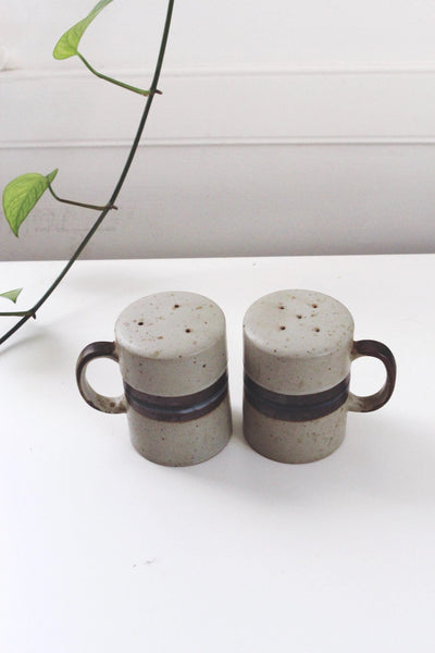 Vintage Otagiri Japan Speckled Stoneware Salt Pepper Shakers