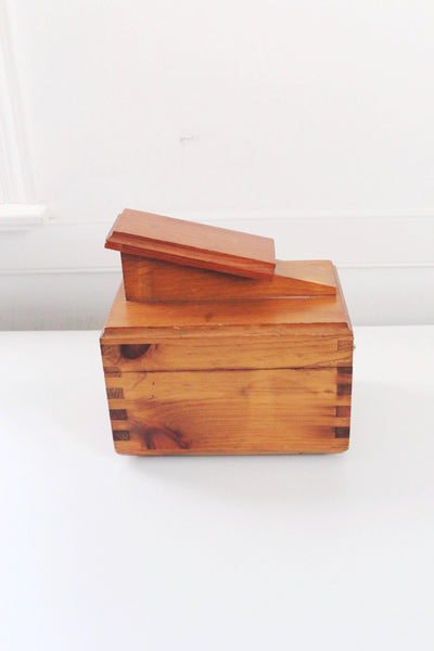 Vintage Handcrafted Wooden Shoe Shine Valet Box