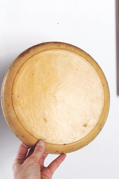 Vintage Hand Painted Isco Rooster Paper Mache Plate Wall Hanging