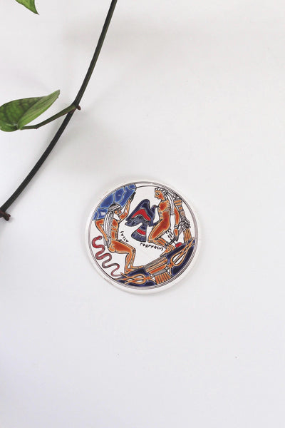 Vintage Niarchos Hellas Greek Mythology Handmade Ceramic Wall Tile | Sold Individually