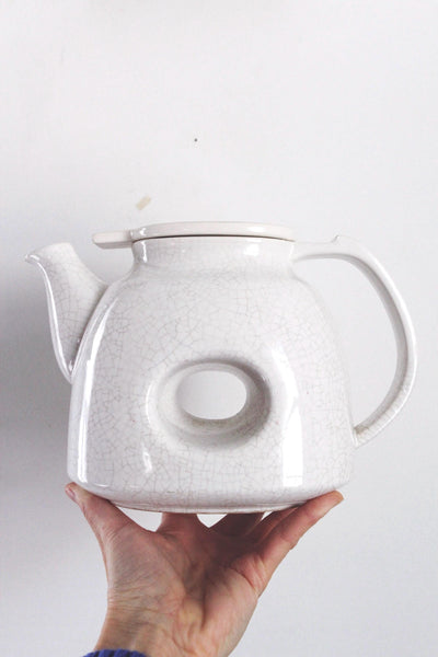 Vintage McCoy Brown Drip Glaze Ceramic Teapot