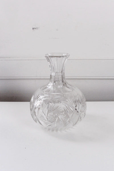 Vintage Antique American Brilliant Period Cut Glass water or Wine Carafe