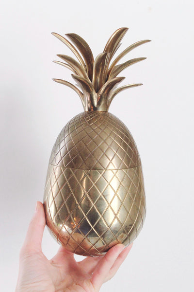 Vintage Brass Pineapple Trinket Containers