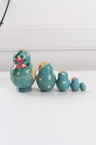 Vintage Traditional Russian Matryoshka Nesting Doll Stacking Babushka Doll | Sold Individually
