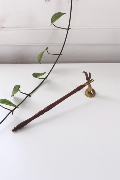 Vintage Antique Long Brass Wood Candle Snuffer Bell Rooster Antelope | Sold Individually