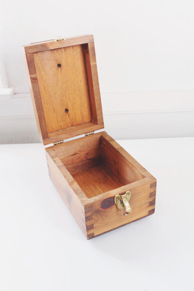 Vintage Handcrafted Wooden Shoe Shine Valet Box