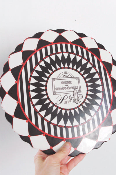 Vintage Cite Ambiance Avenue Des Champs Elysees Paris Ceramic Dish Plate Tray